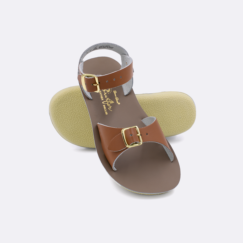 Hoy Salt Water Sandal Surfer - Tan