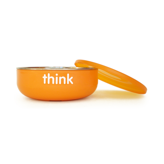 Thinkbaby Baby Bowl Low Wall - Orange