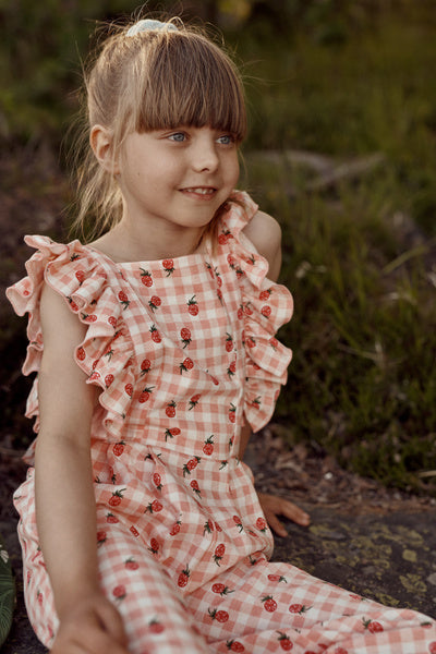 Mainio Picnic Dungarees - White Alyssum