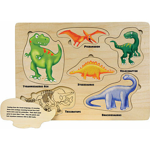 Maple Landmark Lift & Learn Puzzle - Dinosaurs