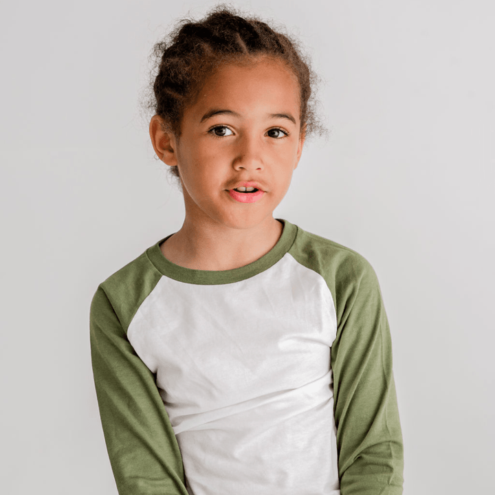 Dotty Dungarees Baseball Tee - Khaki