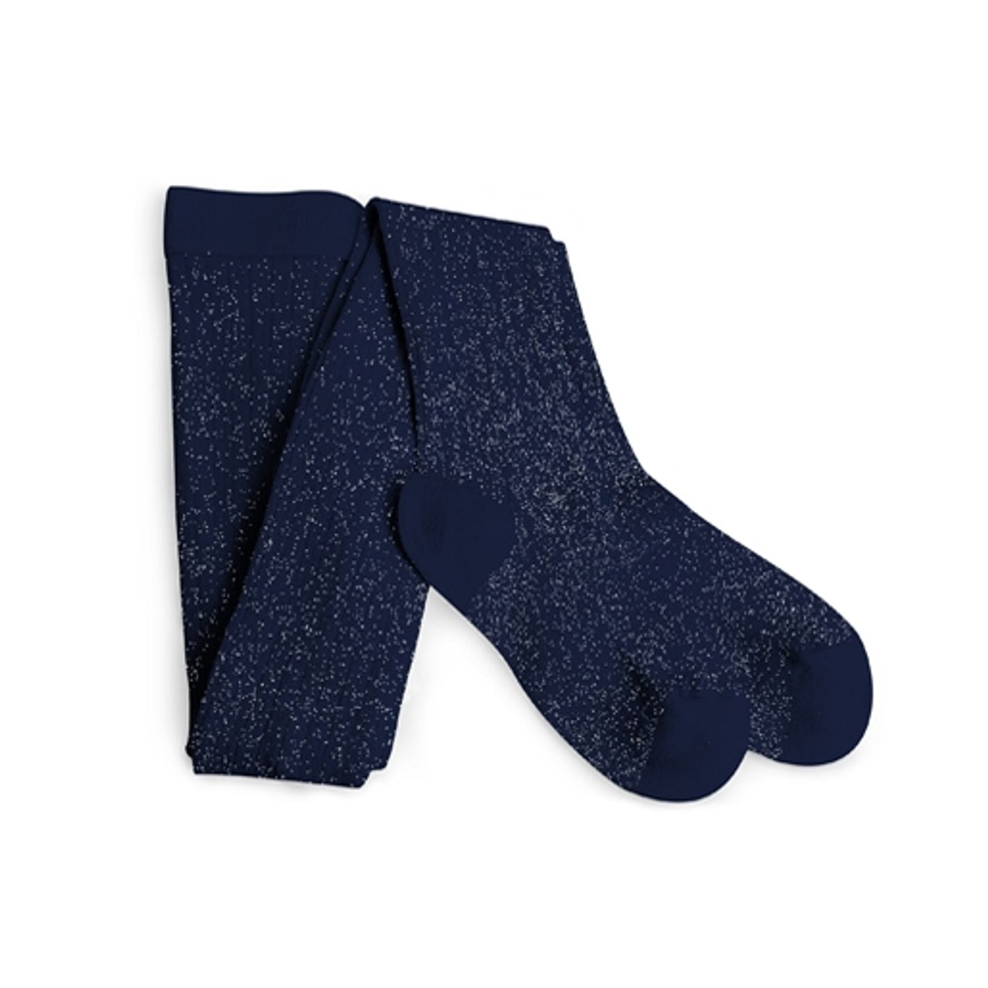 Collegien Amélie Glitter Ribbed Tights - Nuit Étoilée