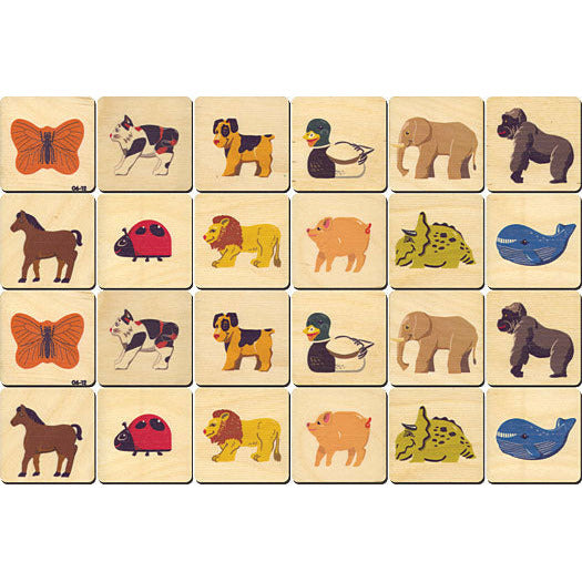 Maple Landmark Memory Tiles