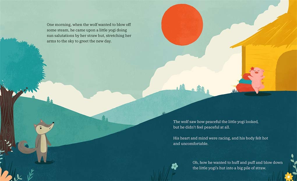 Three Little Yogis and the Wolf Who Lost His Breath