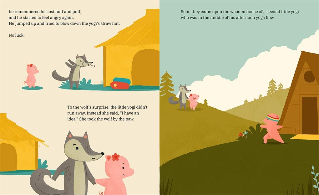 Three Little Yogis and the Wolf Who Lost His Breath