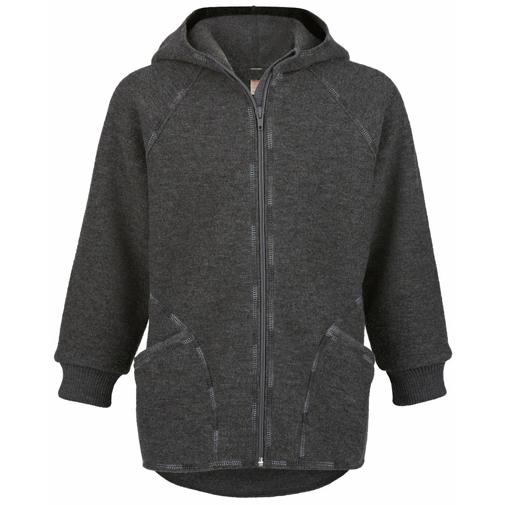 Engel Boiled Wool Hooded Jacket with Zipper The Wild