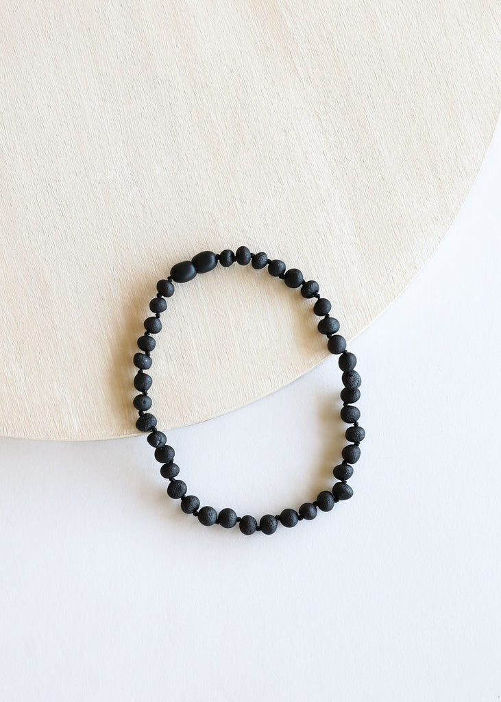 CanyonLeaf Raw Black Amber Necklace