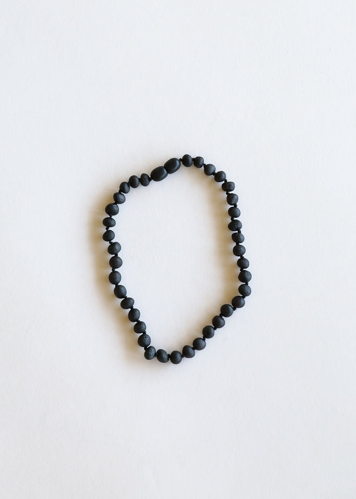 CanyonLeaf Raw Black Amber Necklace