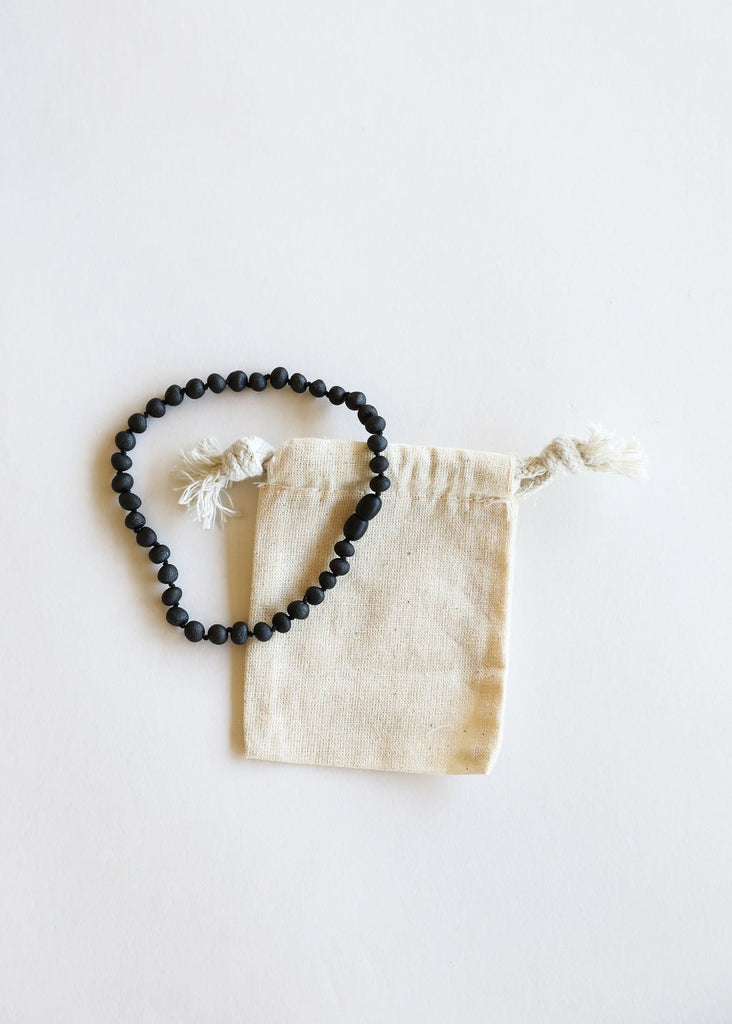 CanyonLeaf Raw Black Amber Necklace