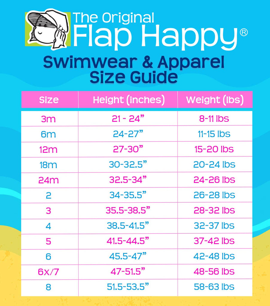 Flap Happy UPF 50+ Rash Guard Swim Top - Playa