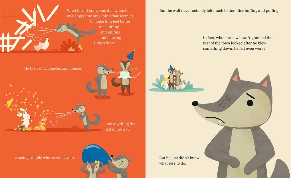 Three Little Yogis and the Wolf Who Lost His Breath