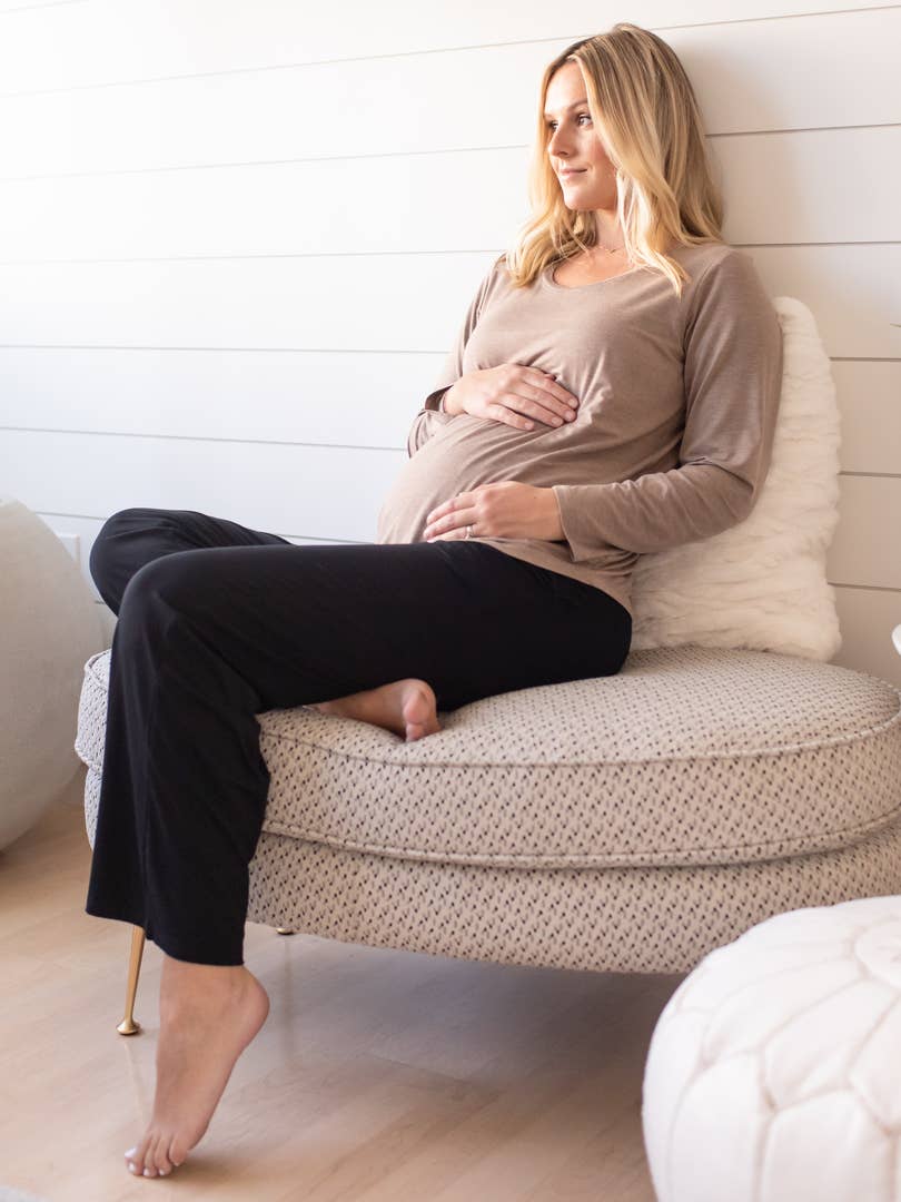 Kindred Bravely Bamboo Maternity & Postpartum Lounge Pants - Black