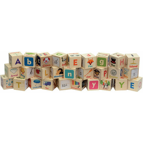 Maple Landmark Letter Picture Blocks