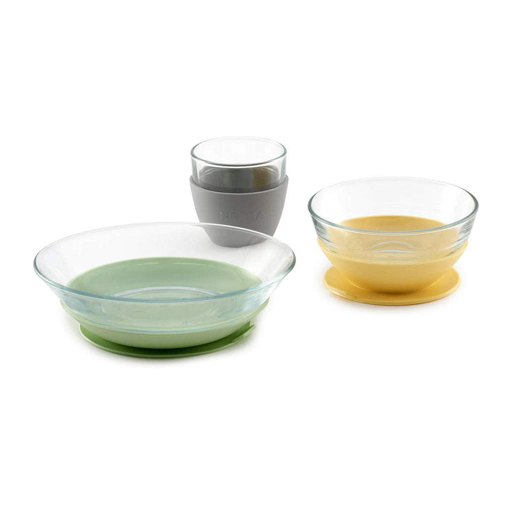 Beaba Glass Meal Set - Pastel