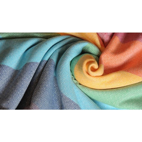 Girasol Woven Wrap - Light Rainbow Diamond