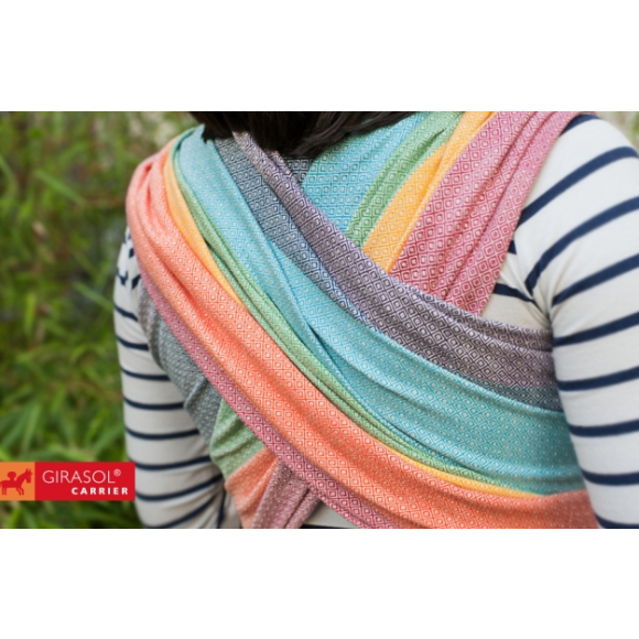 Girasol Woven Wrap - Light Rainbow Diamond