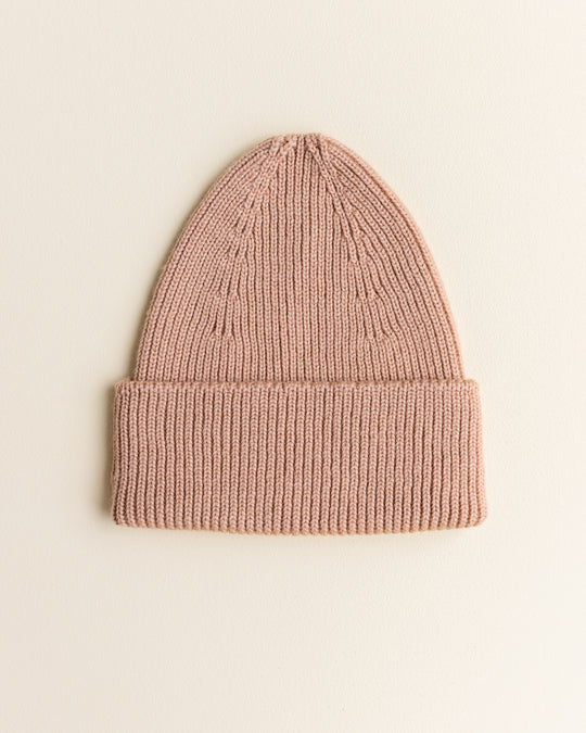 Hvid Beanie Fonzie Adult