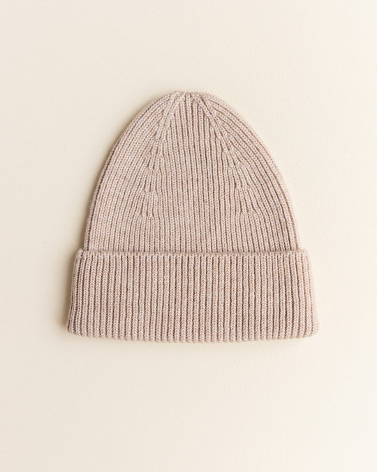 Hvid Beanie Fonzie Adult