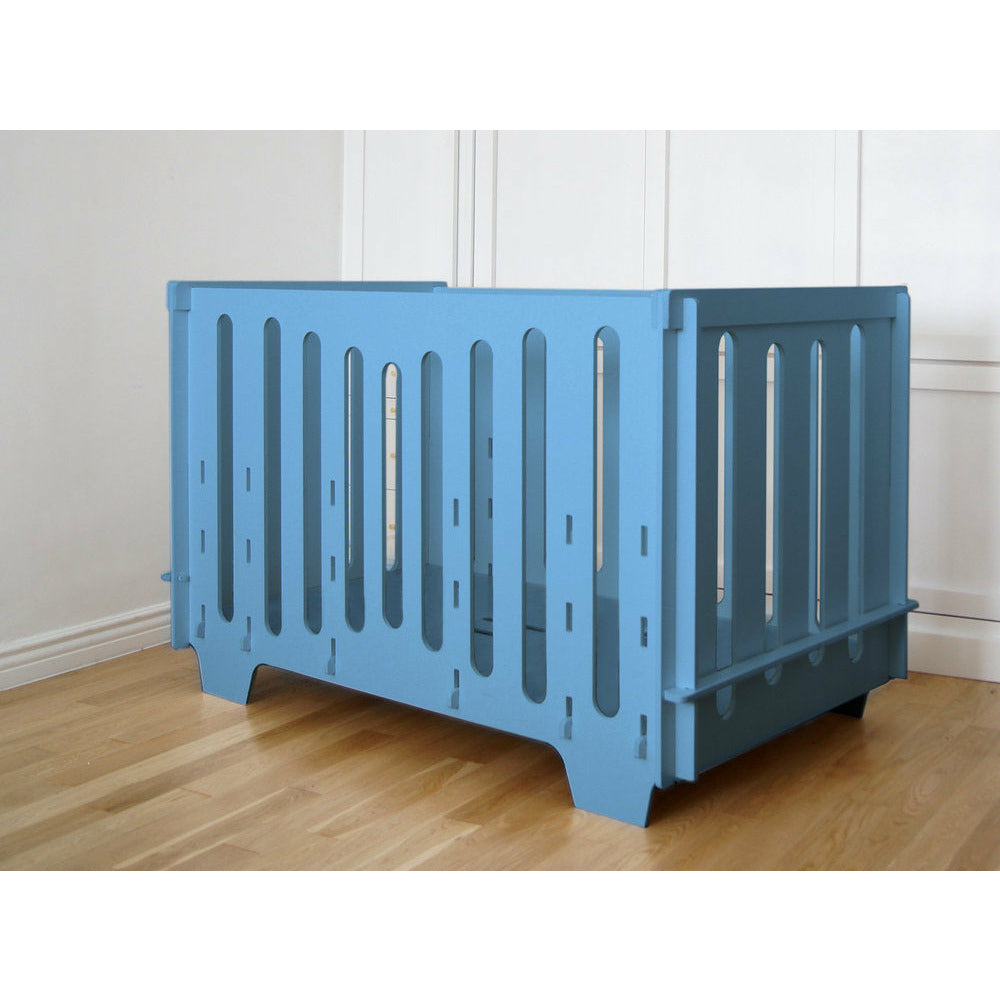 Crib blue hot sale