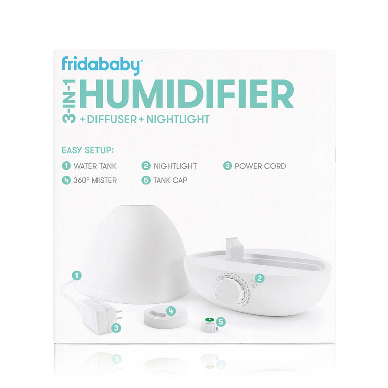 Fridababy BreathFrida 3-in-1 Humidifier, Diffuser + Nightlight