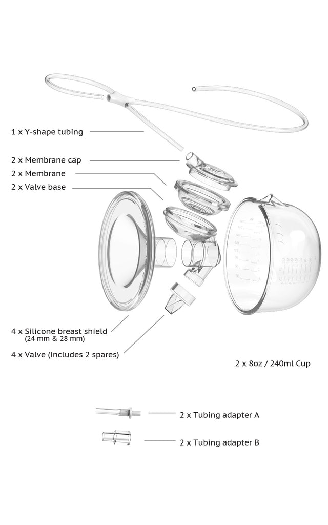 Tubing for Hands-free Collection Cups