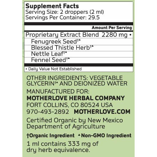 Motherlove - More Milk Plus Alcohol Free