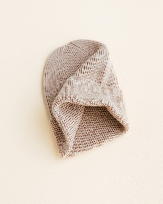 Hvid Beanie Fonzie Newborn