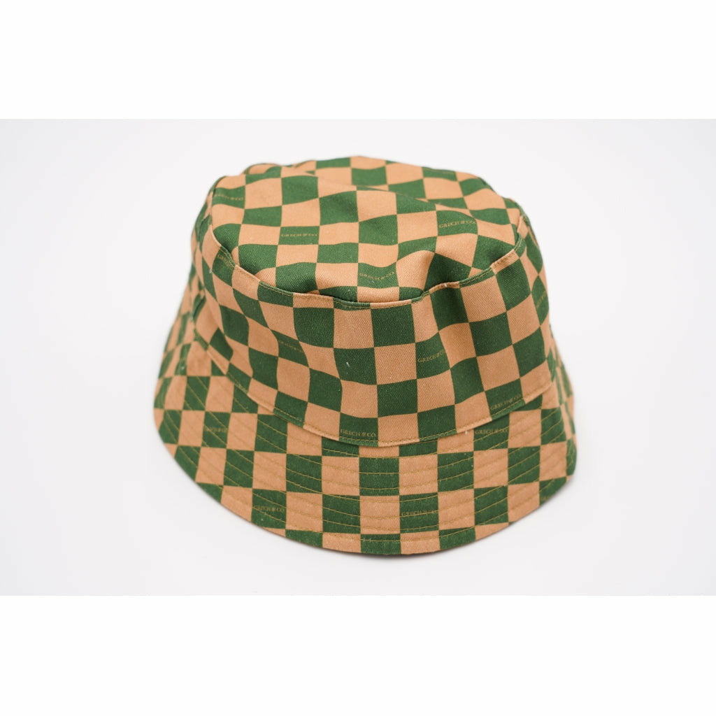 Grech & Co Reversible Bucket Hat - Check Sunset + Orchard