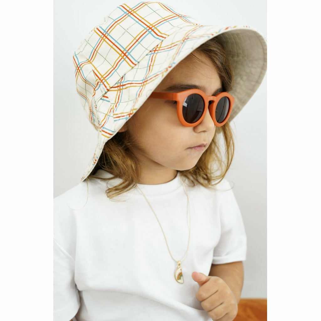 Grech & Co Reversible Bucket Hat - Plaid Pattern