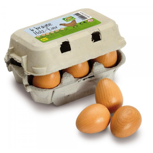 Erzi Brown Eggs Pretend Food