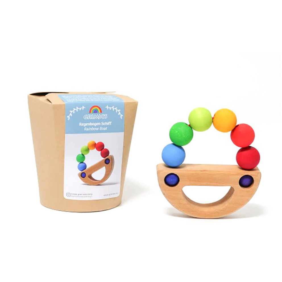 Grimm's Rainbow Boat Grasping Toy
