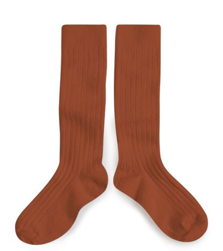 Collegien La Haute Ribbed Knee-High Socks - Pain d'épice