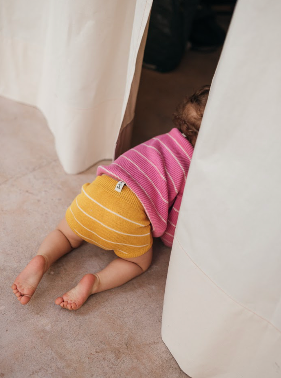 Bayiri Sunny Striped Bloomers - Sunny Yellow & Milk Stripes