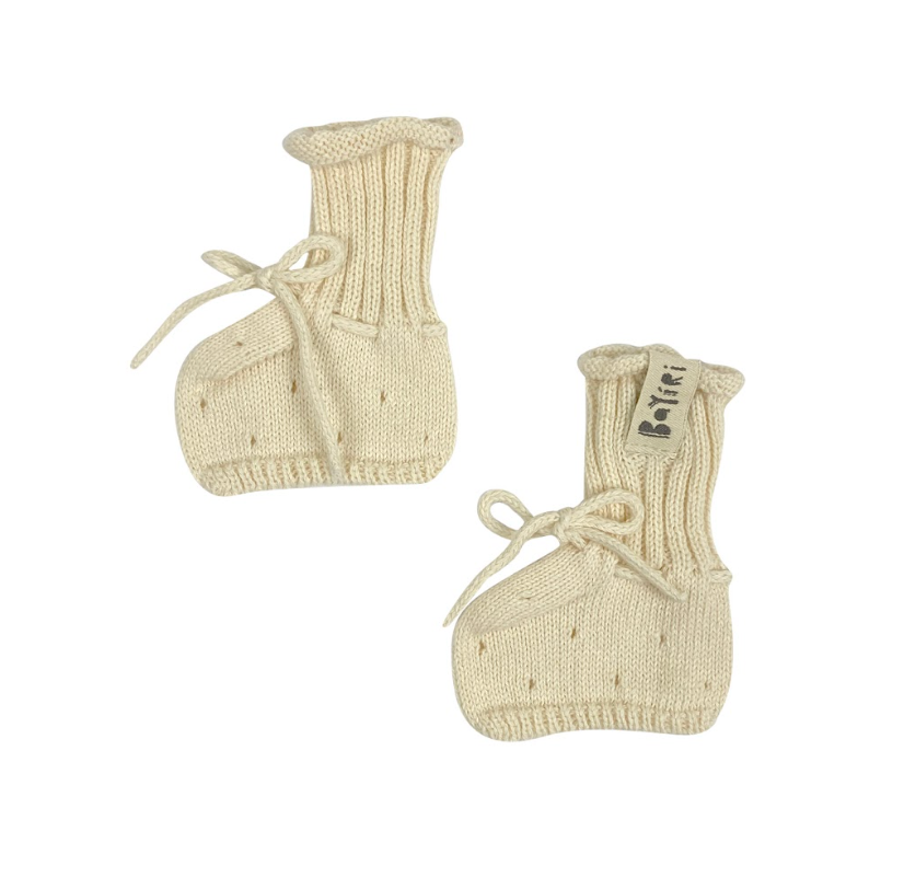 Bayiri Moon Booties - Milk