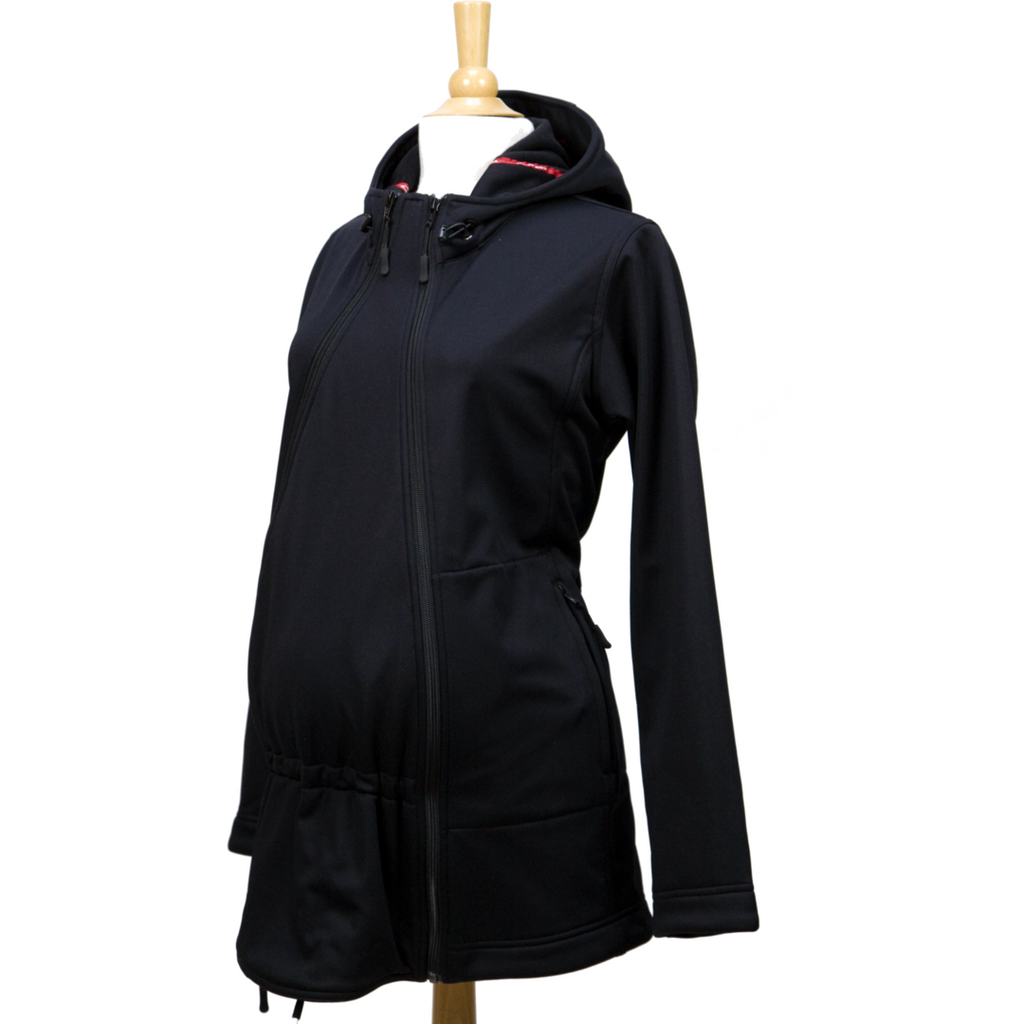 The M Shell - Black, Maternity and Babywearing Rain Jacket