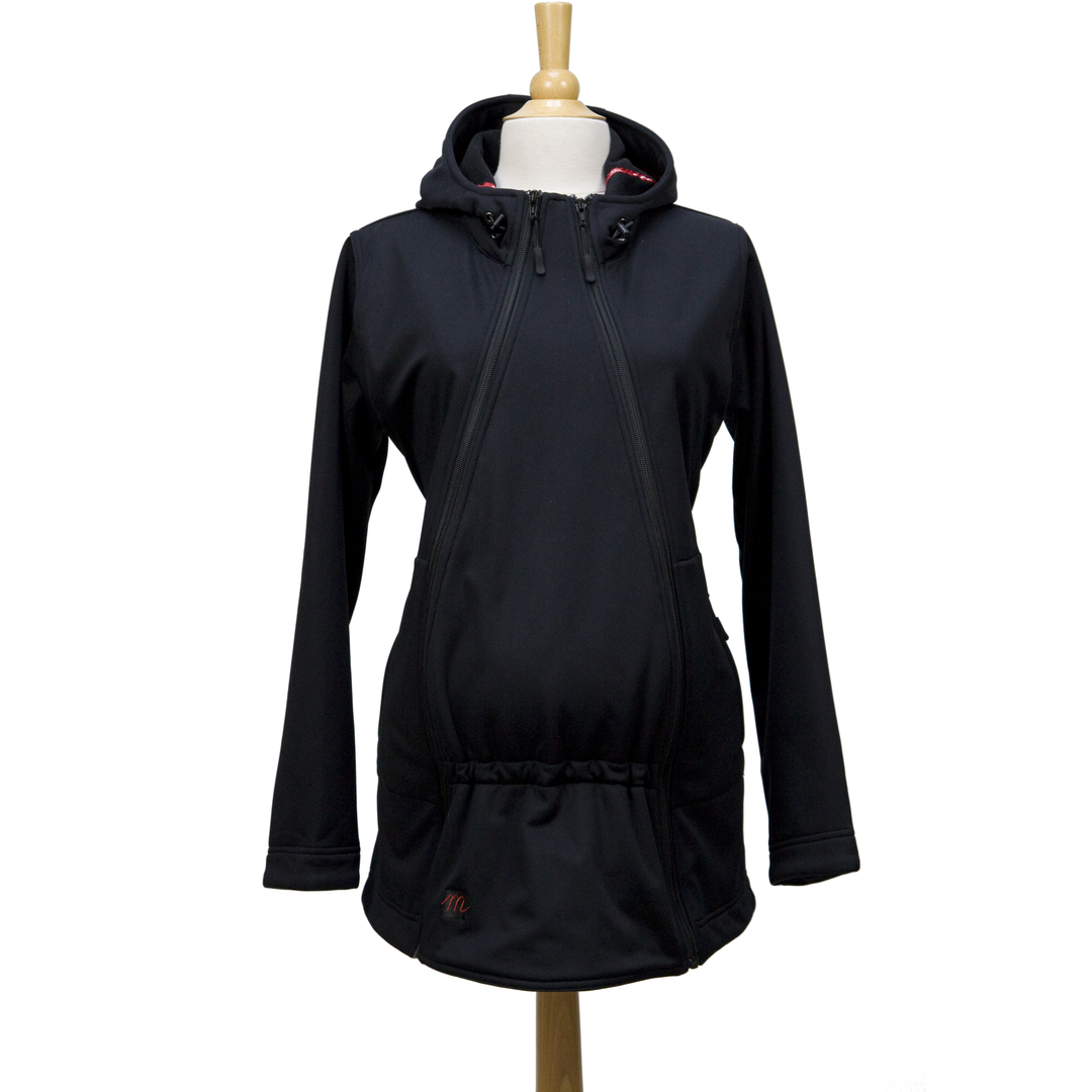 The M Shell - Black, Maternity and Babywearing Rain Jacket
