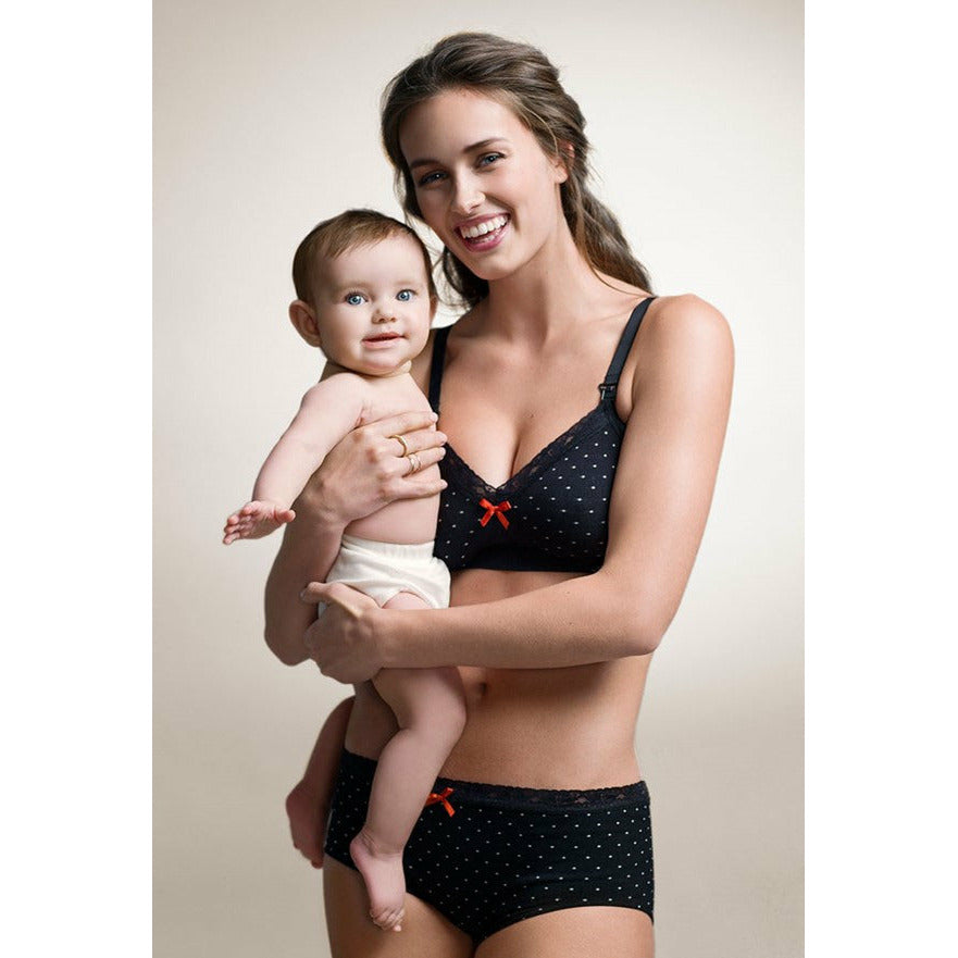 Boob Design Fast Food Bra - Dotted Black