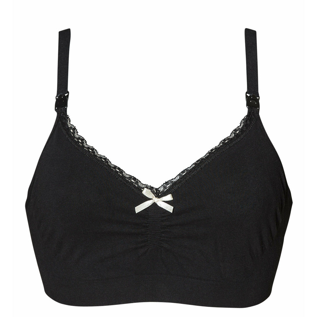 Boob Design Fast Food Organic Cotton Bra - Black