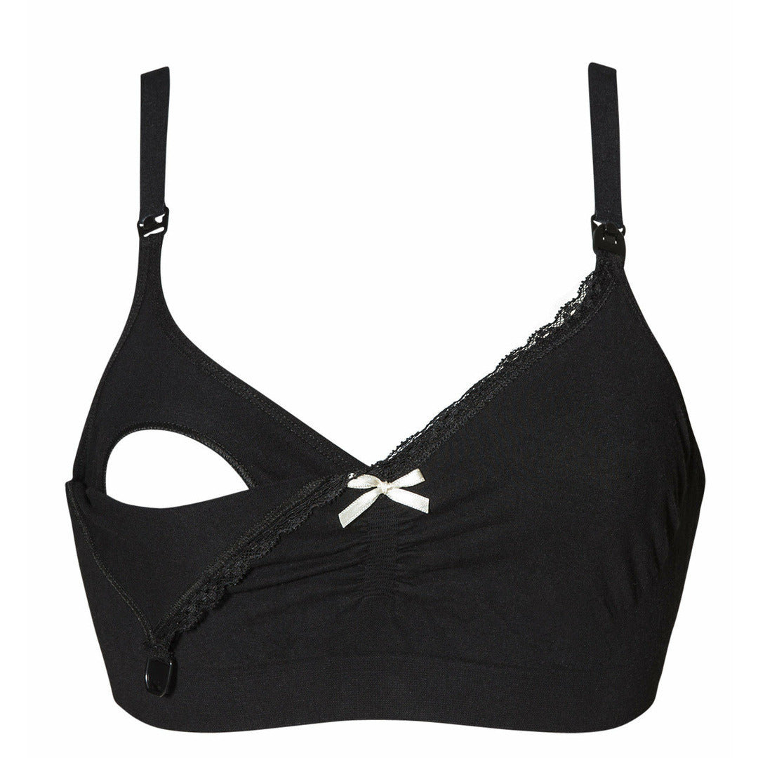 Boob Design Fast Food Organic Cotton Bra - Black
