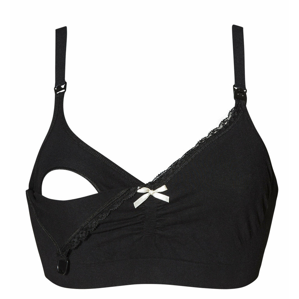 Boob Design Fast Food Organic Cotton Bra - Black