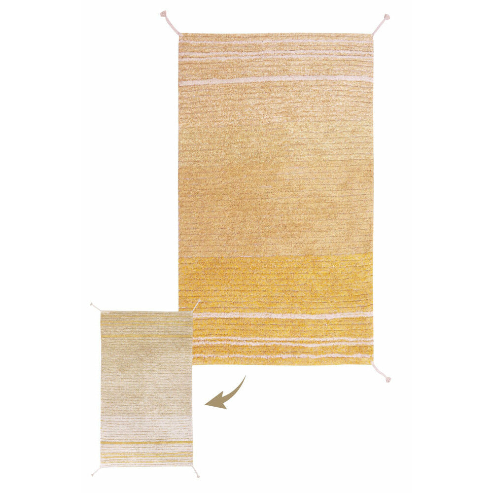 Lorena Canals Reversible Washable Rug Twin Amber