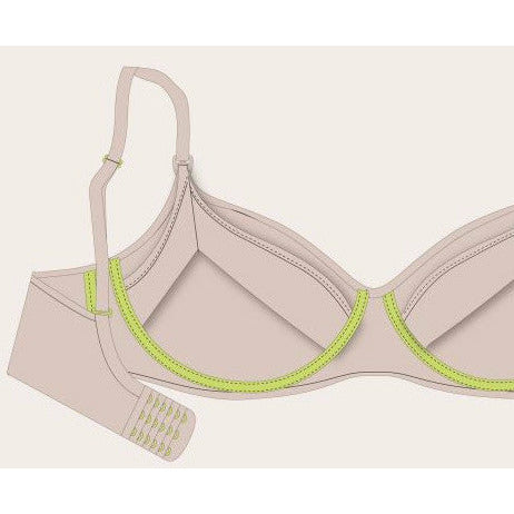 Cake Smoothing Seamfree Flexi-Wire Nursring Bra - Croissant 
