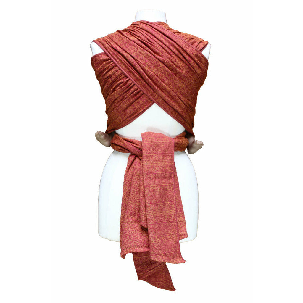 Didymos Woven Wrap - Indio Ruby Mandarine Baby Carrier