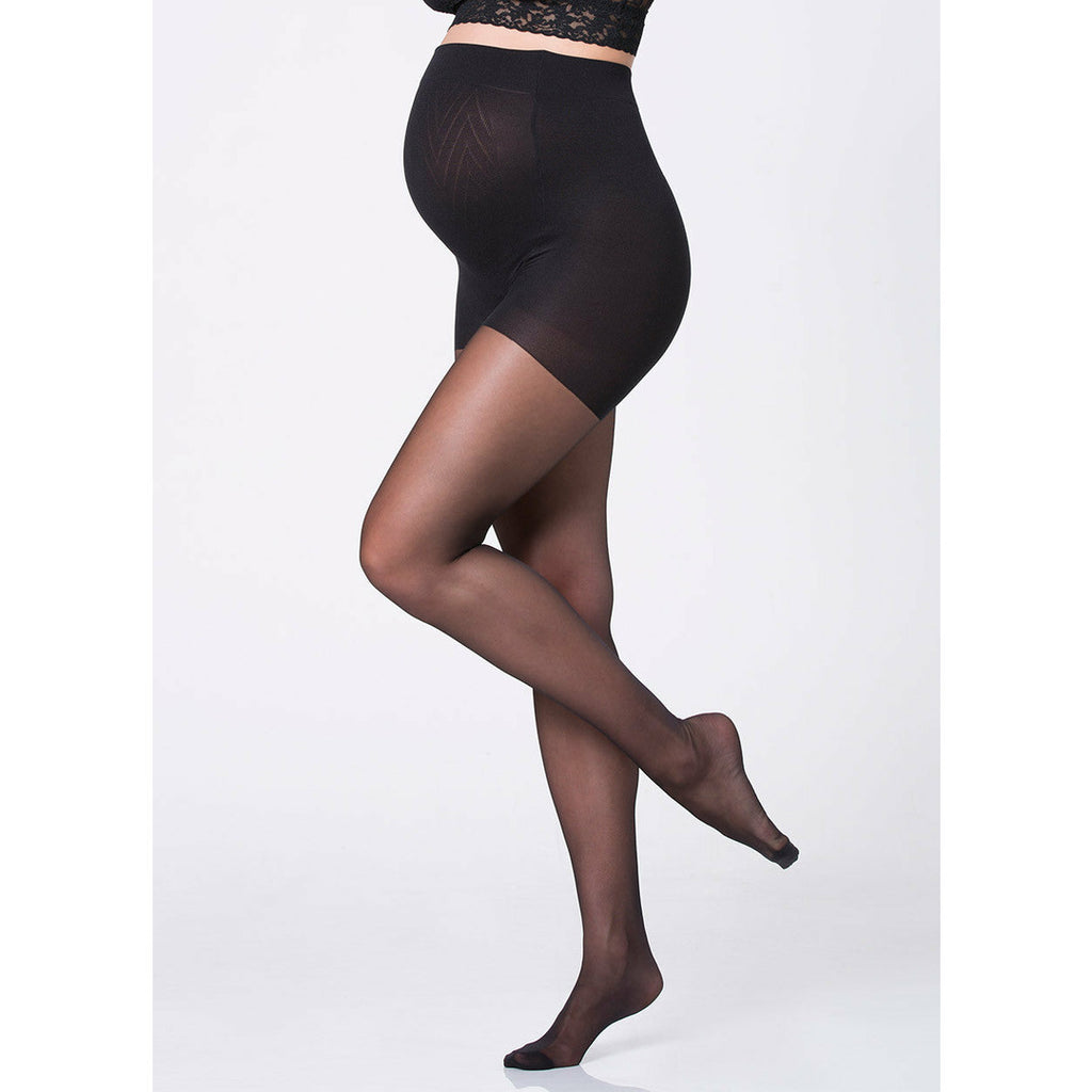 Ingrid & Isabel Maternity Hoisery - Black Sheer