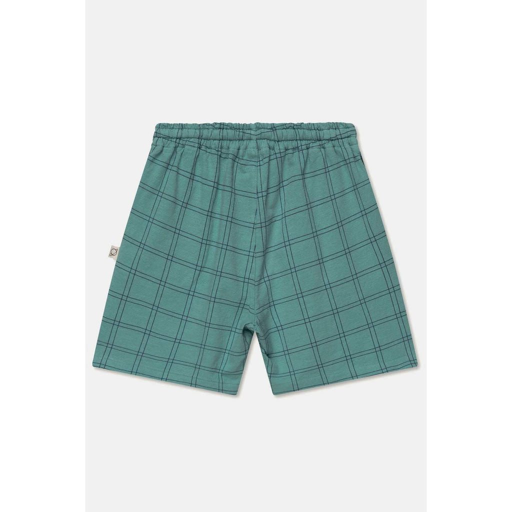 My Little Cozmo Pierok Plaid Crepe Bermuda Shorts