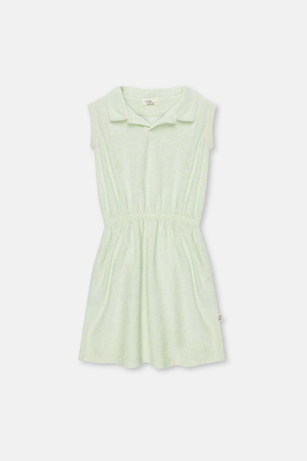 My Little Cozmo Audreyk Toweling Polo Dress - Green