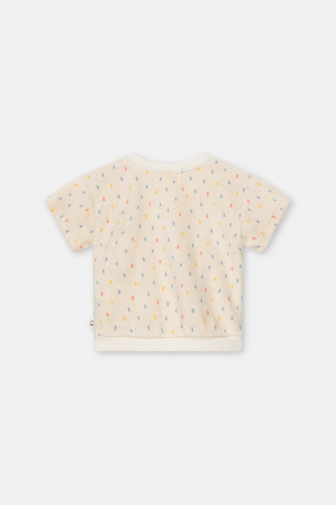 My Little Cozmo Laurel Toweling Baby T-Shirt - Unique Dots