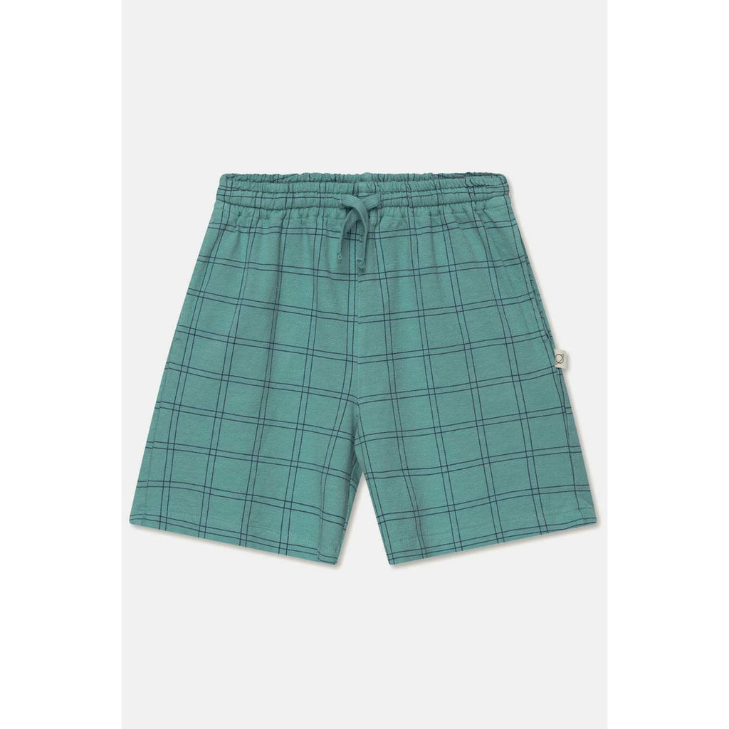 My Little Cozmo Pierok Plaid Crepe Bermuda Shorts