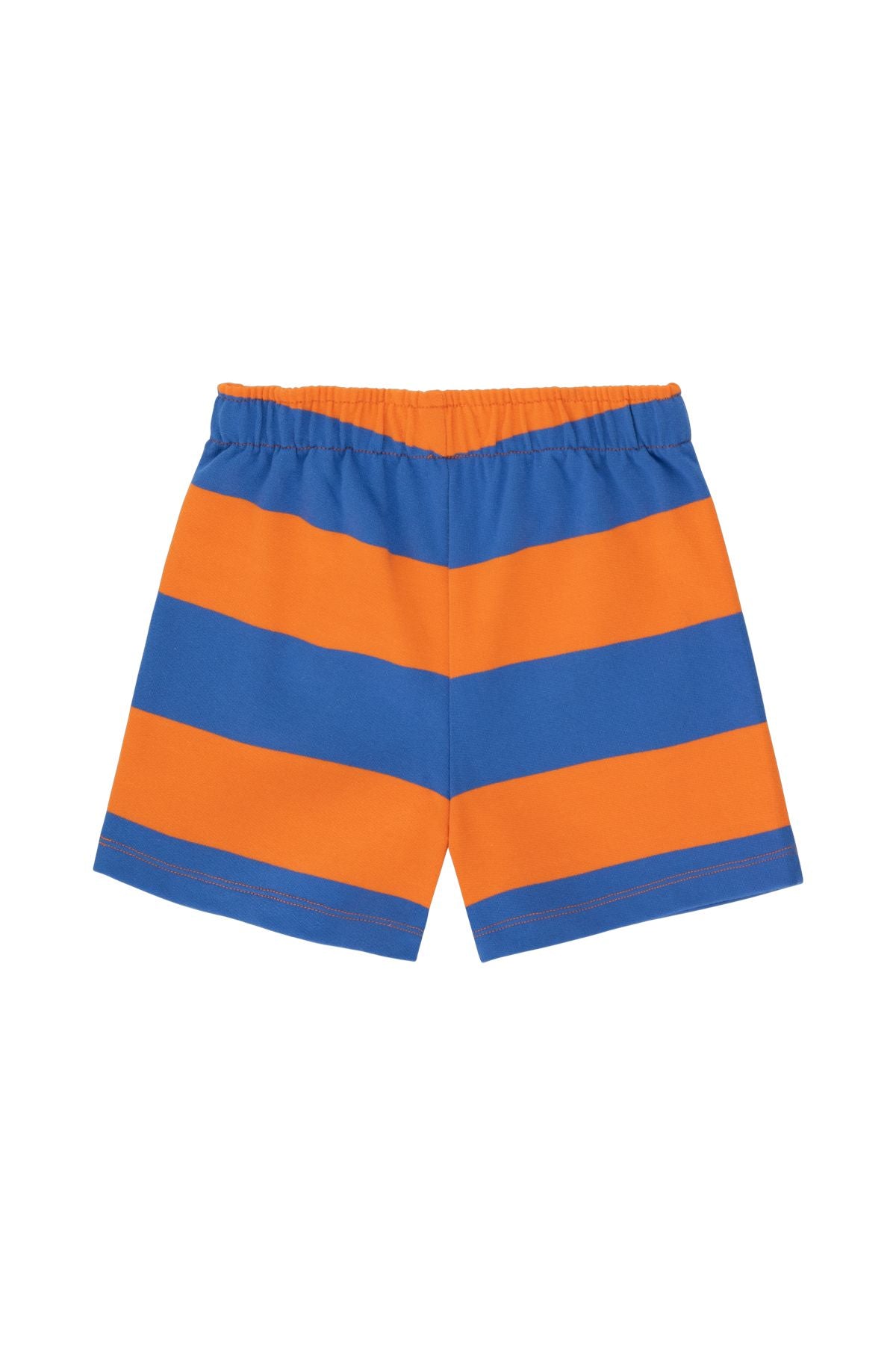 Tiny Cottons Stripes Shorts - Tangerine/ Ultramarine