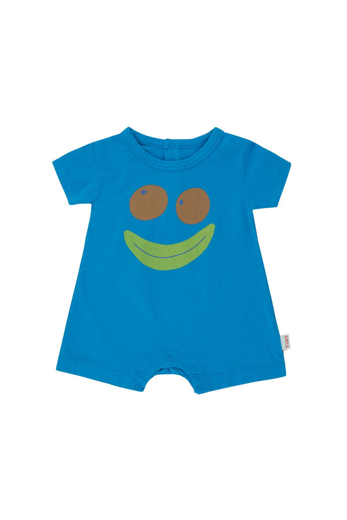 Tiny Cottons Smile One-Piece  - Lapis Blue